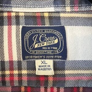 90’s Vintage J.Crew Plaid Men’s Button-Up Shirt-  Size XL